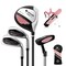 Costway Ultimate Kids Golf Practice Set Junior Complete Golf Club Set for Kids Age 8-10 Years Old Green/Blue/Pink